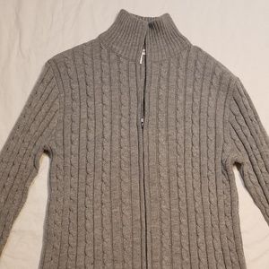 Gray zip up sweatshirt XL, Mens athletic fit